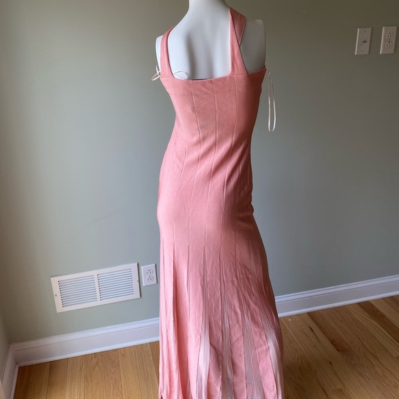 St. John Shimmer Jacquard Sheer Pleats Knit Gown. Size 4. $1995 - Picture 7 of 11